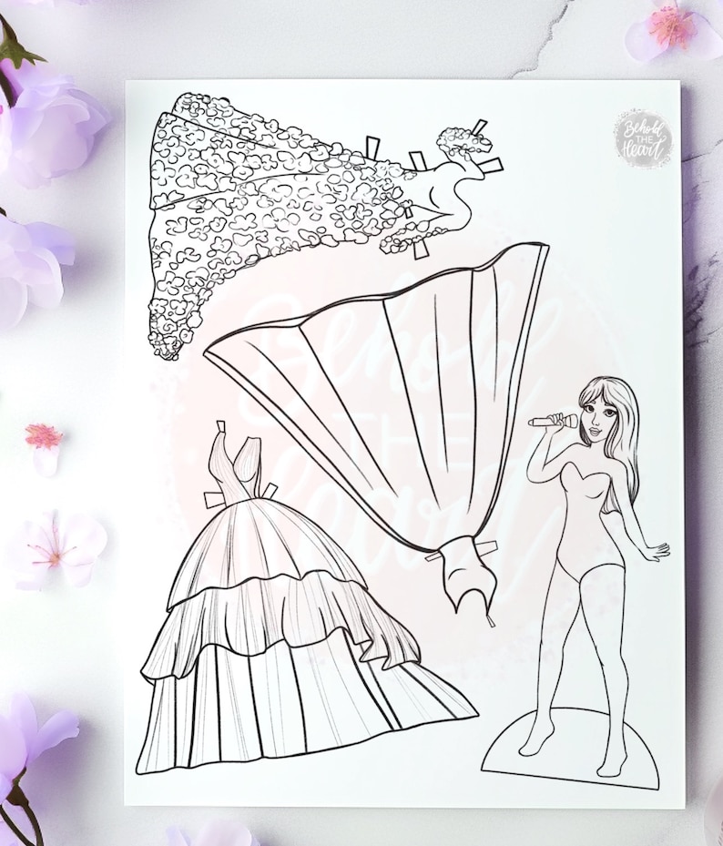 Taylor Swift Paper Doll, Eras Tour Printable, Speak Now Taylors Version