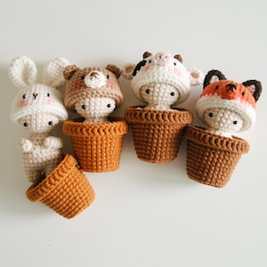 crochet pattern-The fairy in the flowerpot-A(PDF/ENG/KOR)