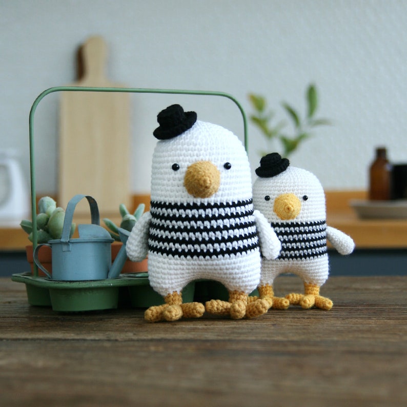 crochet pattern-5in1/frog/penguin/seagull/otter/hippoPDF/ENG image 7