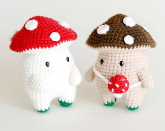 crochet pattern-Mushroom guy(PDF/ENG/KOR)