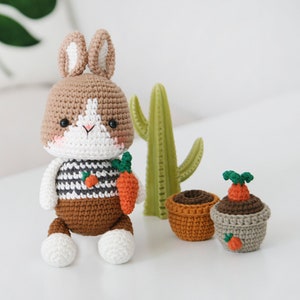 crochet pattern-The bunny-carrot(PDF/ENG/KOR)