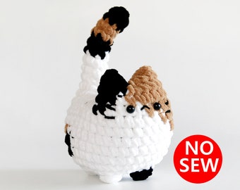 crochet pattern-No Sew Cat(PDF/ENG/KOR)