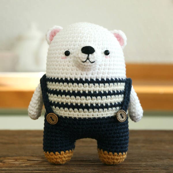 crochet pattern-polar bear/symbolpattern(PDF/ENG)