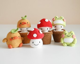 crochet pattern-The cute little fairies and mini friends(PDF/ENG/KOR)