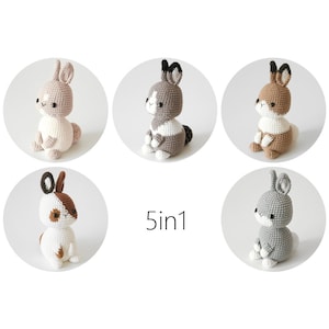 crochet pattern-The bunny 5in1-A(PDF/ENG/KOR)