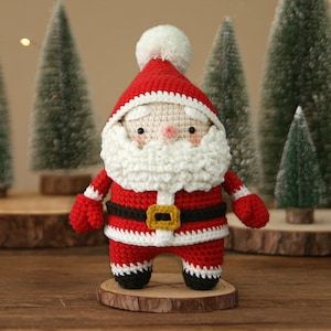 crochet pattern-Santa crochet pattern(PDF/ENG)