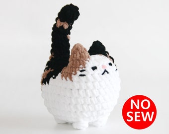 crochet pattern-No Sew Cat(PDF/ENG/KOR)