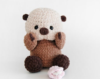 crochet pattern-Plush Harry the Sea otter(PDF/ENG)