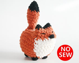 crochet pattern-No Sew Fox(PDF/ENG/KOR)