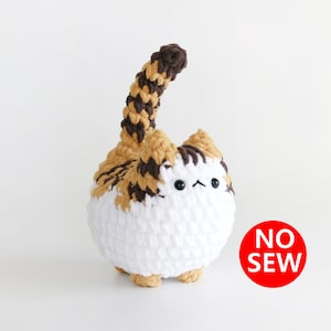 Patrón de crochet: Gato sin costura (PDF/ENG/KOR)