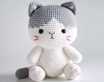 crochet pattern-The cat-Gray(PDF/ENG/KOR)