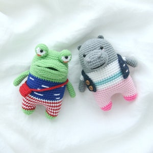 crochet pattern-5in1/frog/penguin/seagull/otter/hippoPDF/ENG image 3