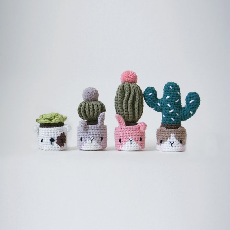 crochet pattern-cactus in the facepotPDF/ENG image 2