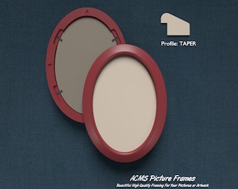 Oval Picture Frame - Taper Profile - 1.25 Wide Frame