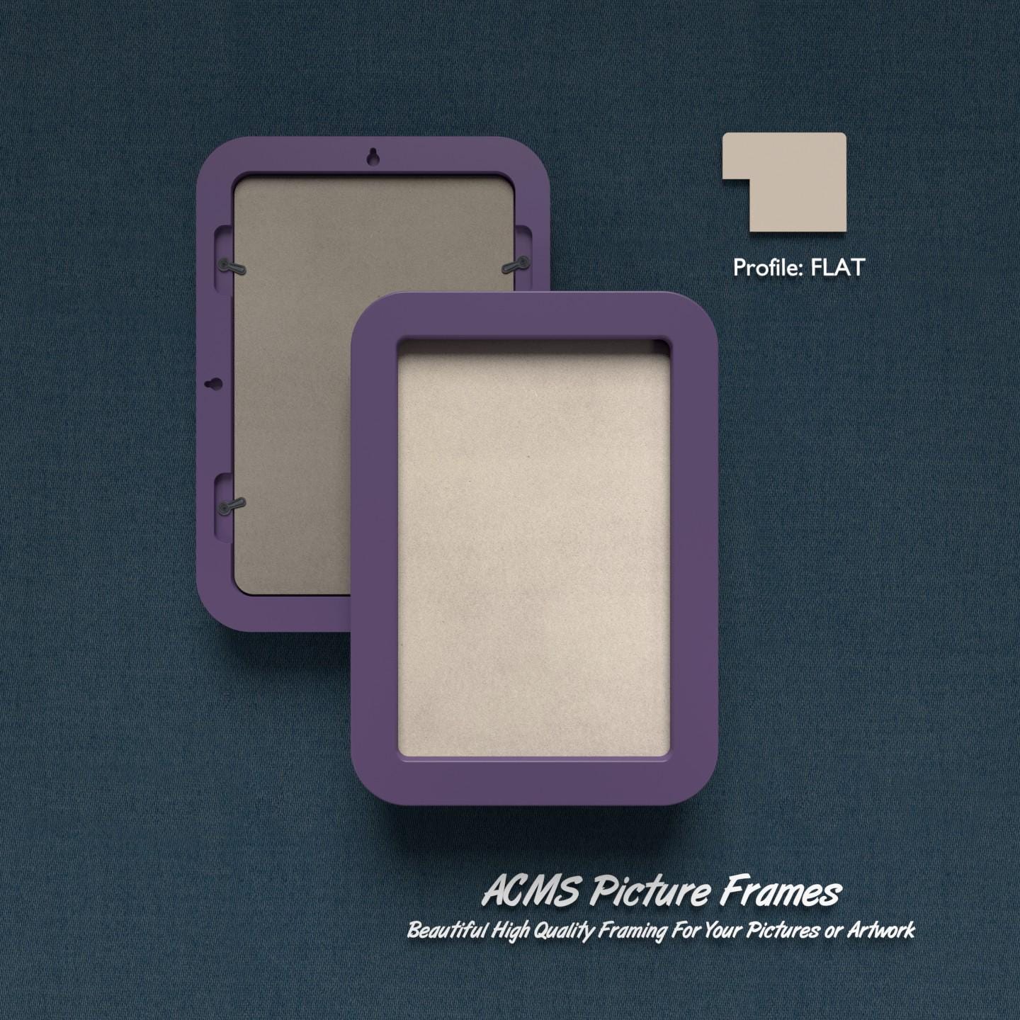Rectangular Picture Frame - Flat Profile - 1.25 Wide Frame