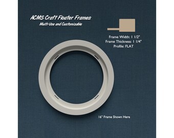 Round Craft Floater Frame - Flat Profile - 1.50 Wide Frame
