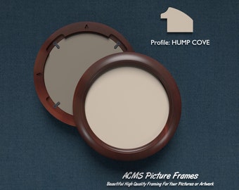Round Picture Frame - Hump Cove Profile - 1.25 Wide Frame