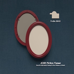 Oval Picture Frame - Bead Profile - 1.25 Wide Frame
