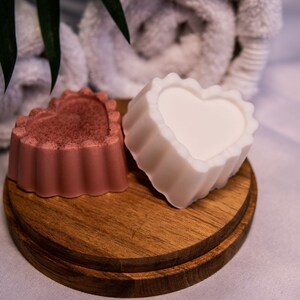 Heart-shaped soap, Goat milk soap for sensitive skin