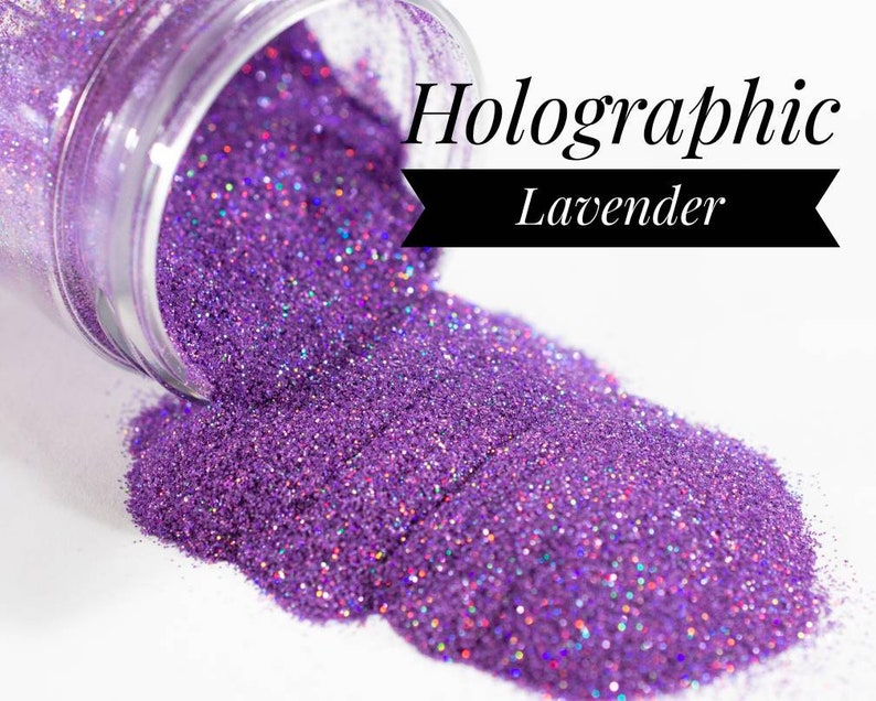 Holographic Lavender Glitter Holo Purple Glitter Ultra Etsy