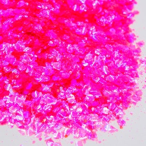 Chelsea//Iridescent Chunky Glitter Mix//Neon Pink Glitter//Solvent Resistant//Tumbler Glitter//Nail Glitter//Body Glitter