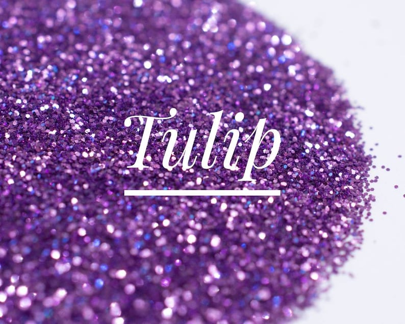 Metallic Purple Glitter//Tulip//Fine .015 Hex//Solvent Resistant//Lavender Purple//Tumbler Glitter//Nail Art Glitter//Bulk Glitter image 1