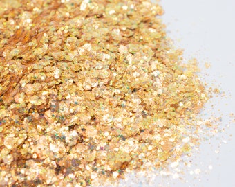 Manhattan//Chunky Gold Glitter Mix