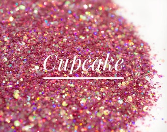 Cosmetic Grade Glitter//Cupcake//Chunky Glitter Mix//Solvent Resistant//Makeup Glitter//Nail Art//Body Glitter//Lip Gloss//Bulk Glitter