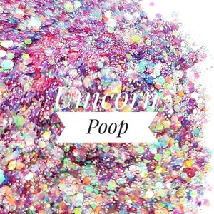 Cosmetic Grade Glitter//Unicorn Poop//Pink Glitter Mix//Solvent Resistant//Makeup Glitter//Nail Glitter//Body Glitter//Lip Gloss Glitter