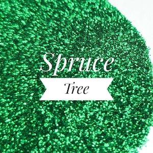 Metallic Green Glitter//Spruce Tree//Fine .015 Hex//Solvent Resistant//Tumbler Glitter//Nail Glitter//Bulk Glitter