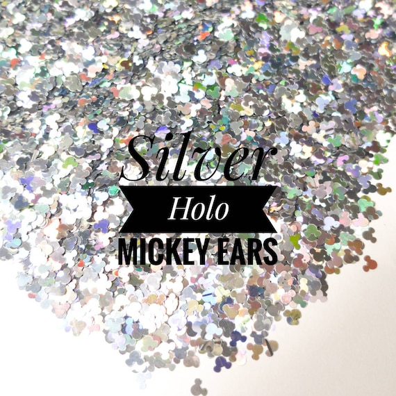 charcoal holographic glitter - secret Santa gifts for her Mickey Mouse glitter earrings stocking stuffer teacher gift