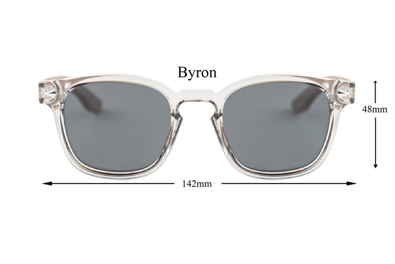 Byron-zonnebril van BUKO met houten armen en UV400 gepolariseerde lenzen afbeelding 7