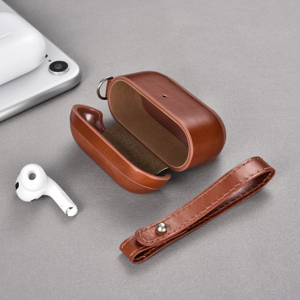 Personalised Genuine Leather AirPods 1, AirPods 2, AirPods Pro & AirPods 3 Cases