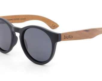 Rendezvous houten zonnebril van buKo - Houten zonnebril voor heren en dames