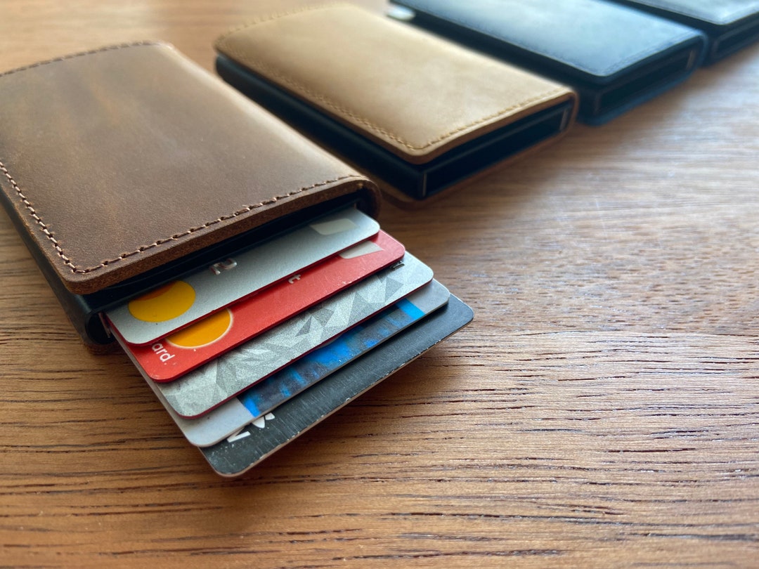 Matte Silver Black Stainless Steel Money Clip Note Thin Cash Wallet Card  Holder