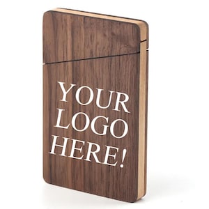 Personalised Wooden Business Card Holder