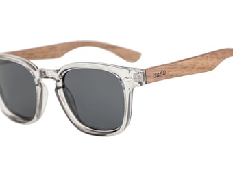 Byron Sunglasses by BUKO with Wood Arms & UV400 Polarised Lenses