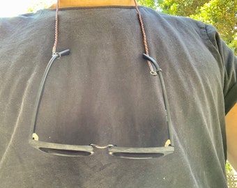 Gevlochten zonnebril/leesbril Saverbandje