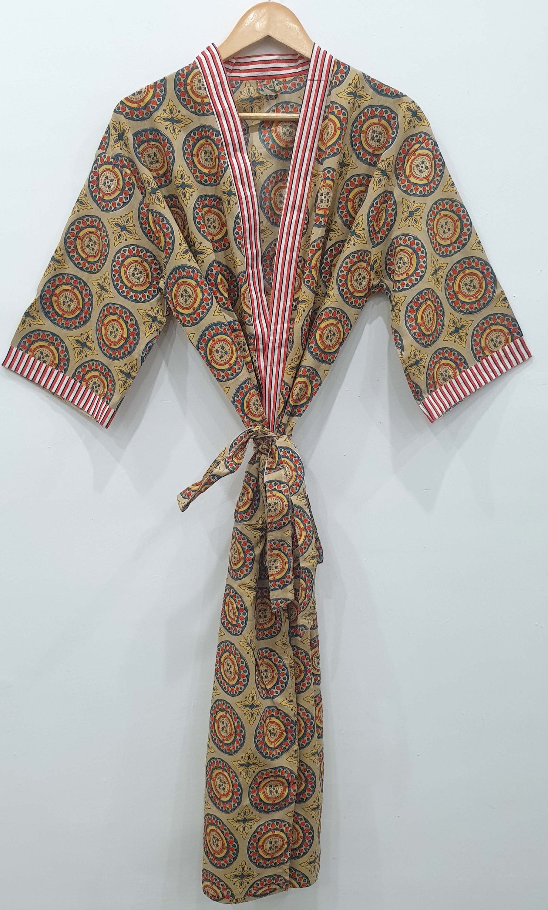 Indian Cotton Kimono Robes Handmade Women Night Dress Cotton Etsy