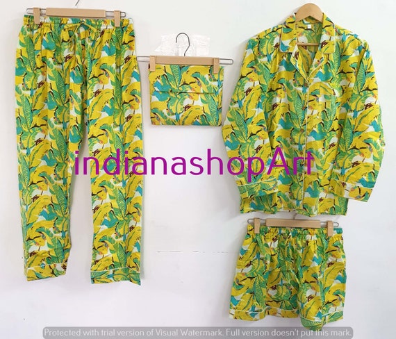 Indian Cotton Pajama Set 100% Cotton 