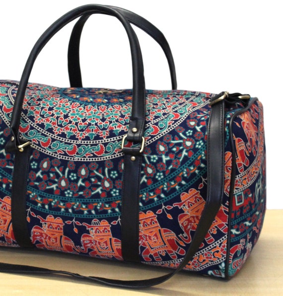 Bolsa de viaje plegable grande para mujeres y niñas, bolso lindo floral,  bolso de hombro semanal, para pasar la noche, bolsa de equipaje a cuadros