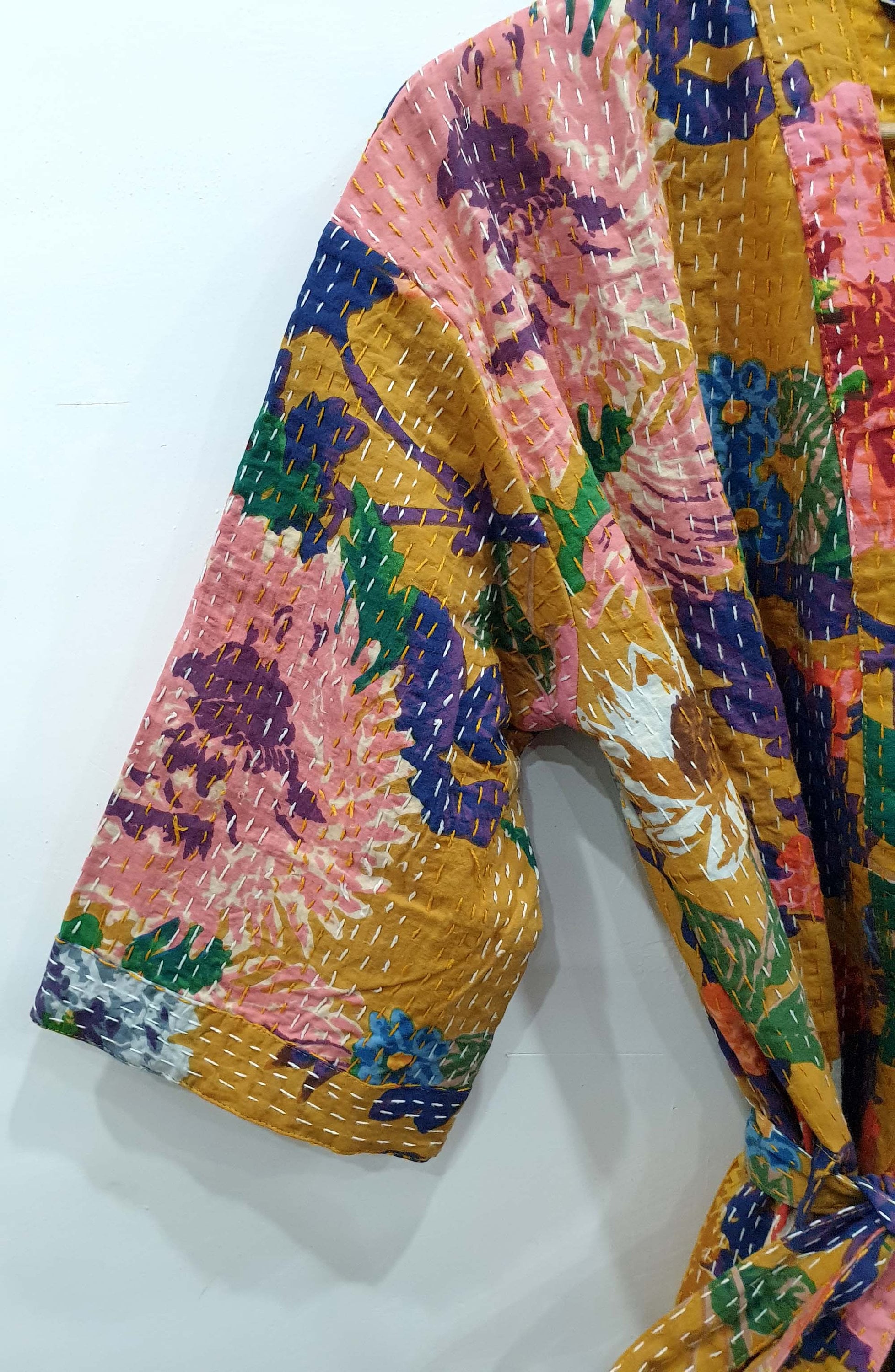 Kantha jacket Indian handmade Japanese kimono style kantha | Etsy