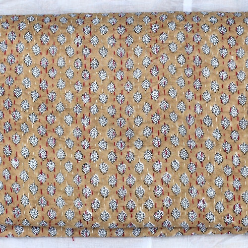 Indian Handmade Handblock Printed Kantha Quilt Queen Size Etsy