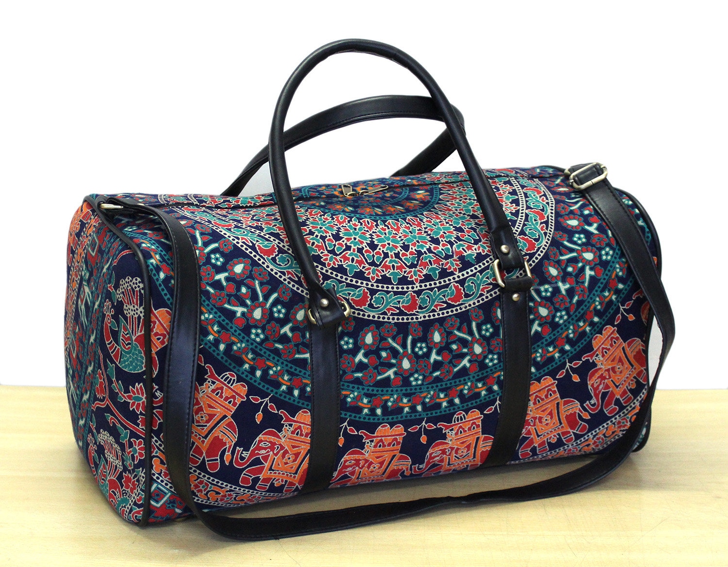 Women’s Travel Bag, Duffle Bag New Mandala Dufle Large Bag, Boho Bag,  Mandala Bag, Weekend Bag, Carry On, Tote Tribal Weekender Bag