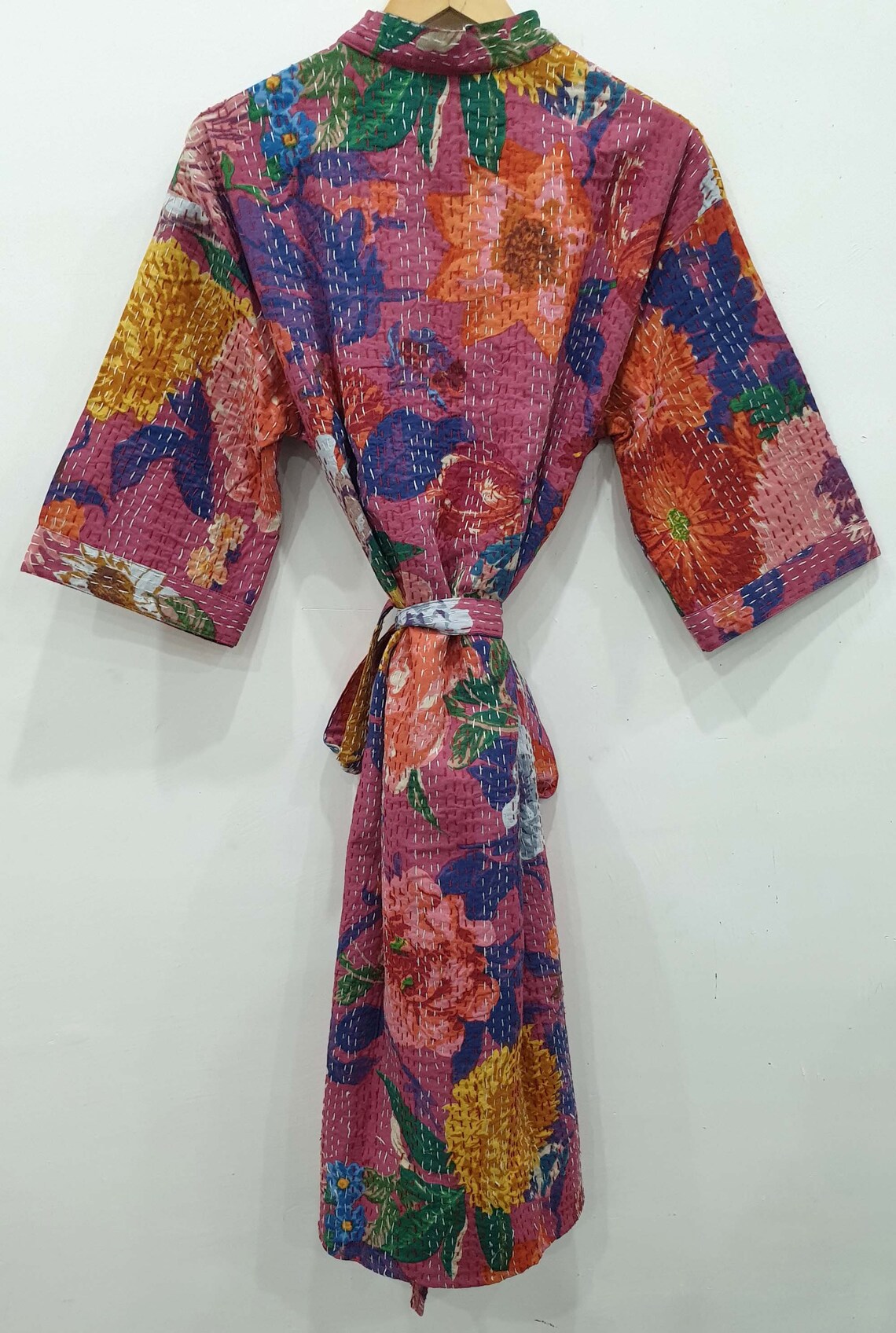 Kantha jacket Indian handmade Japanese kimono style kantha Etsy