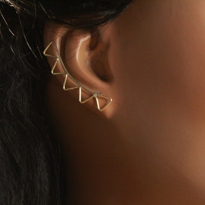 The Robot Crawlers - jewelry, minimal, dainty, simple, beads, resin, earrings, small, gold, handmade, preorder