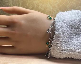 The Birthday Charm Bracelet - birth month, crystal beads, glass, zodiac