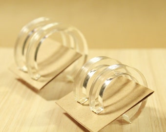 The Icicle Hoops - jewelry, minimal, dainty, simple, beads, resin, small, gold, handmade, preorder