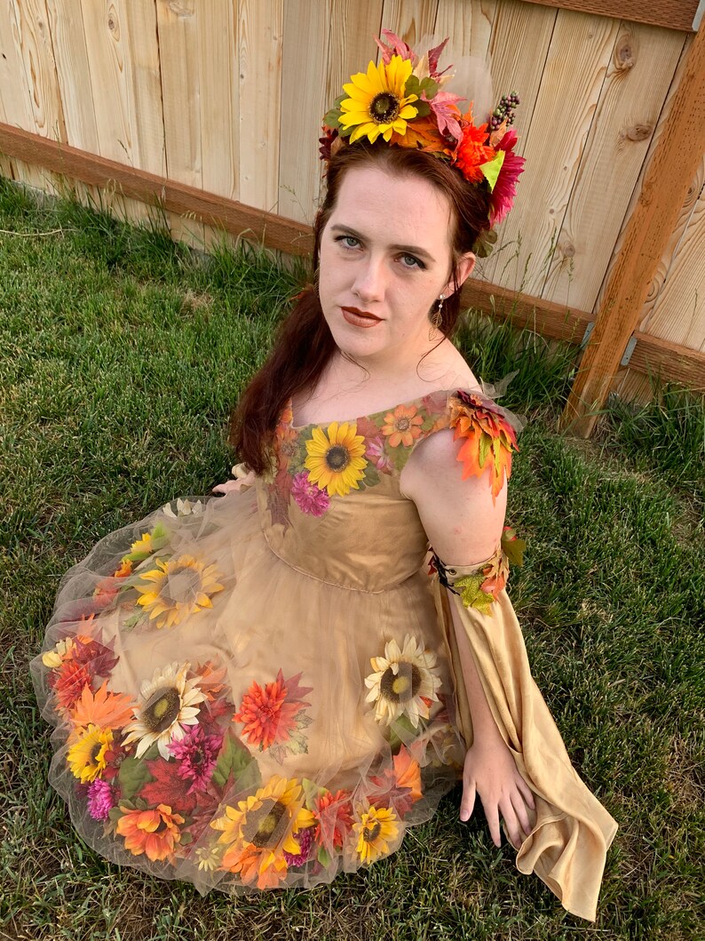 Fall Flower Fairy Tulle Dress - Etsy