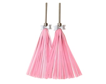 Bike Tassels in Pink – Bingelci Streamers for Bikes and Scooters – Fun and Colorful Handlebar Accessories for Kids, Girls, and Adults